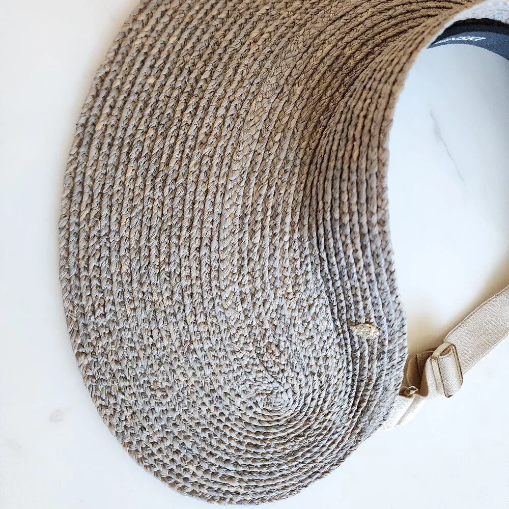 NWT - Helen Kaminski Maris Raffia Visor Hat - Eclipse👒 #11957 - Picture 5 of 12
